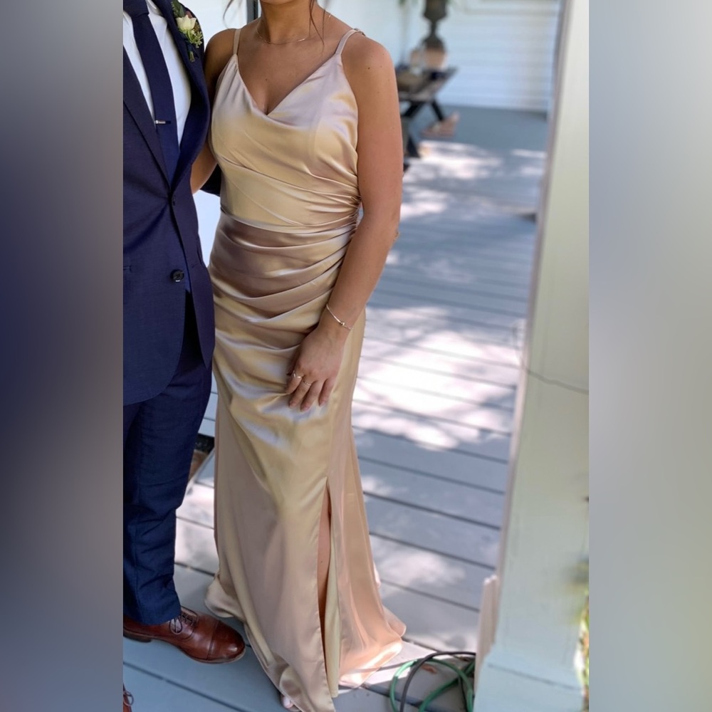 Gold champagne maxi dress